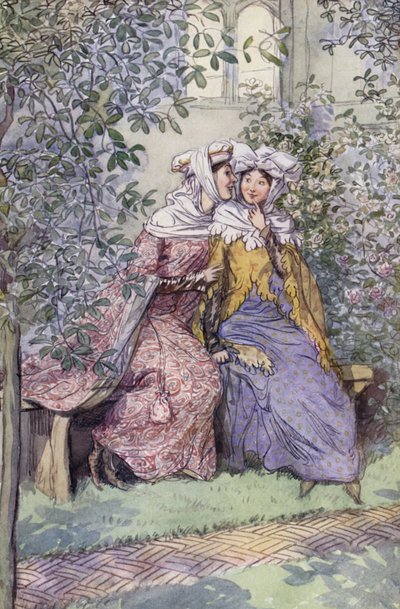 Illustratie voor De Vrolijke Vrouwen van Windsor door Hugh Thomson